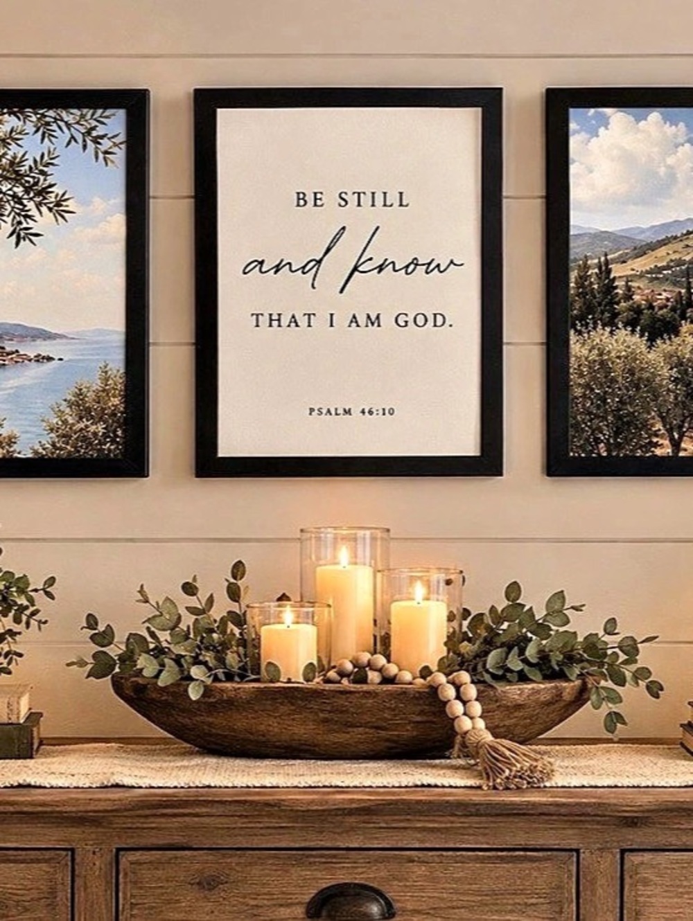 Framed Landscape Wall Art Set